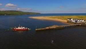 Ferry coming into Magilligan