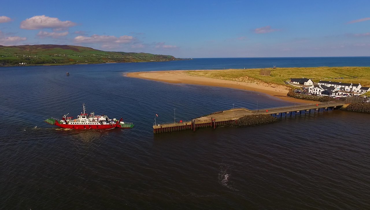 Ferry coming into Magilligan