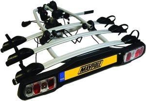 Maypole Towball Mounted 3-Bike Bike Carrier - Roe Valley Cycles