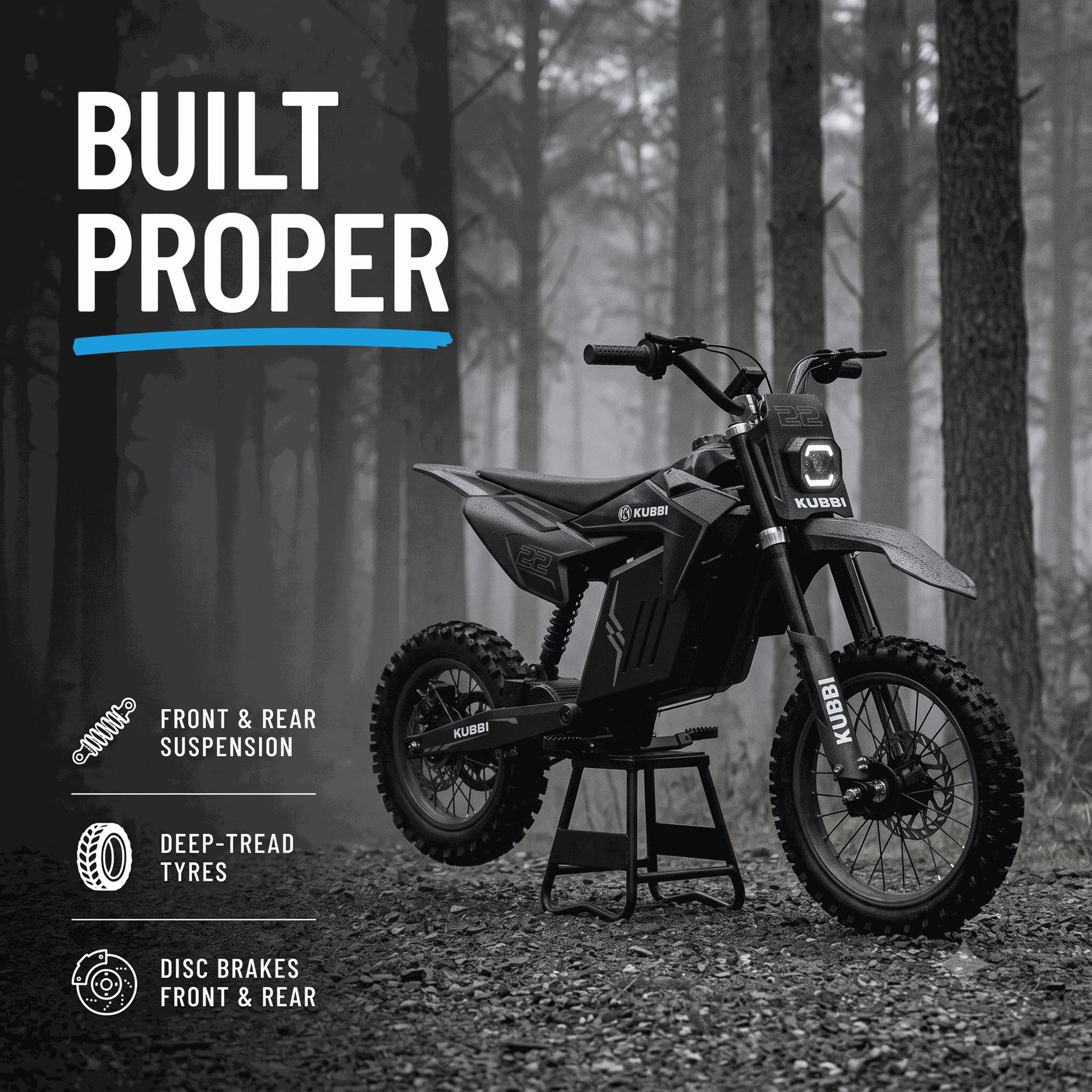 Kubbi K22 Electric Dirt Bike for Teenagers (Ages 14-18), photo 4 Kubbi K22 Electric Dirt Bike for Teenagers (Ages 14-18), photo 4