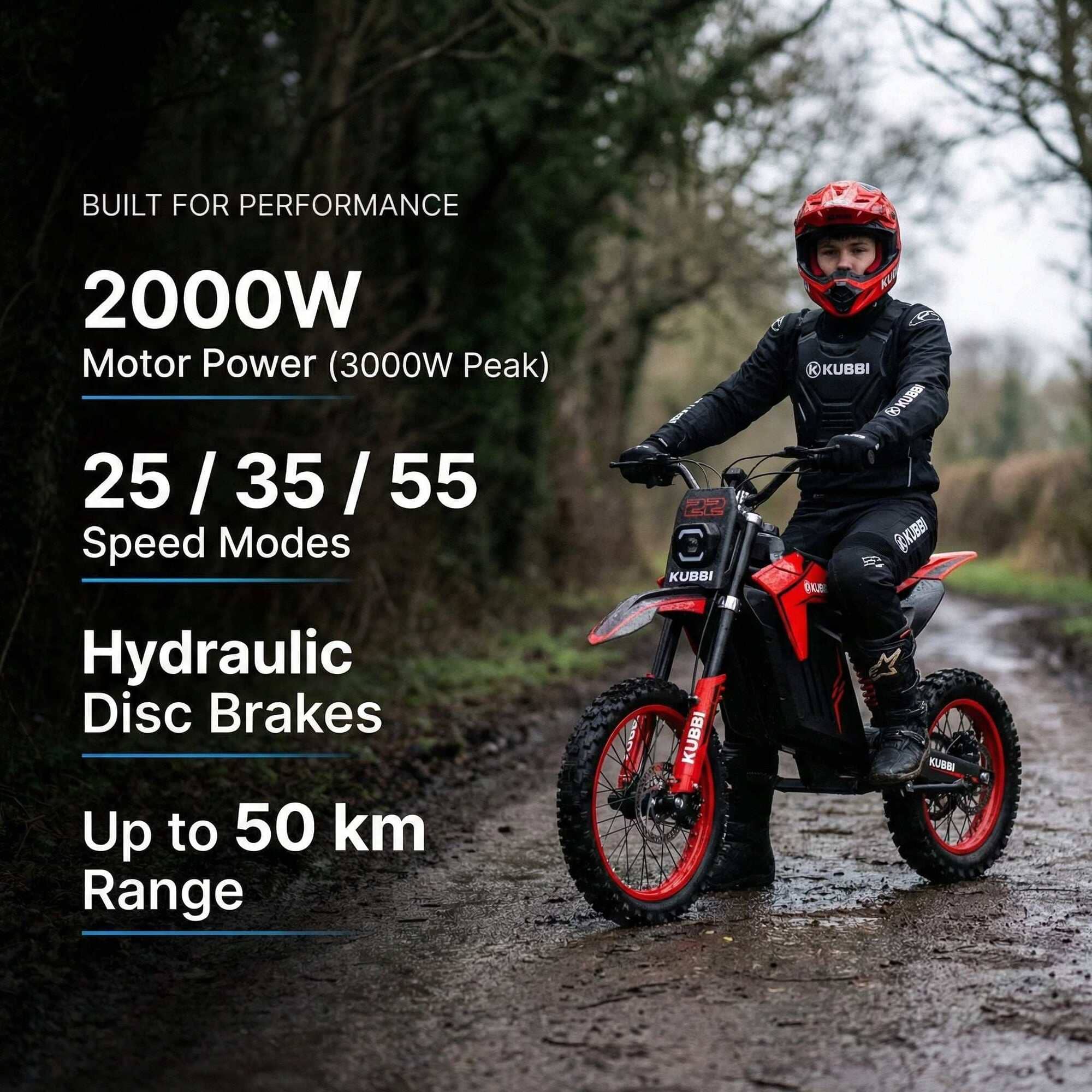 Kubbi K22 Electric Dirt Bike for Teenagers (Ages 14-18), photo 6 Kubbi K22 Electric Dirt Bike for Teenagers (Ages 14-18), photo 6